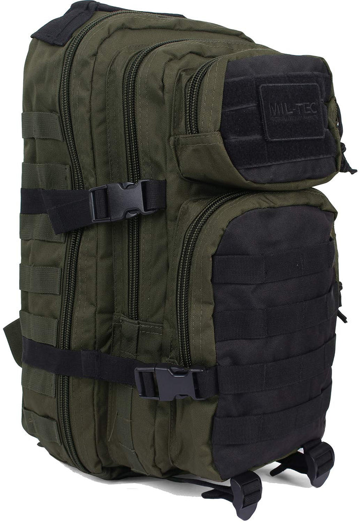 Mil-Tec US Assault Pack Tagesrucksack • Taktischer Militär Rucksack mit MOLLE-System • Kompakter Bun