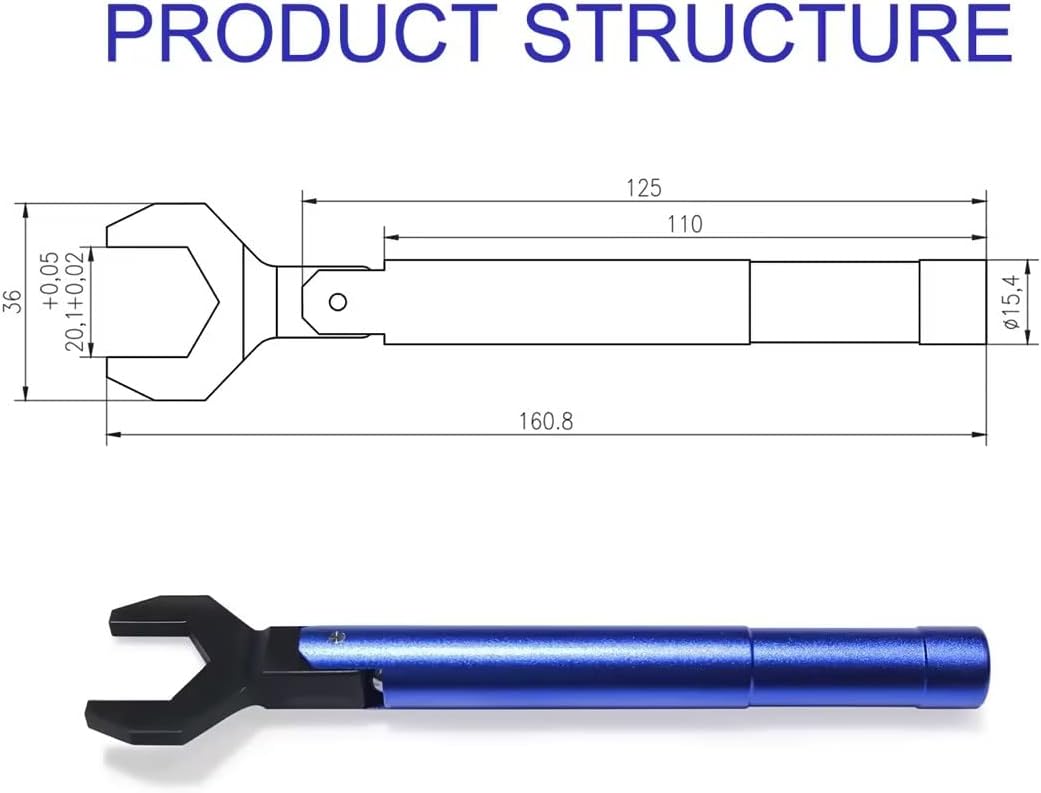 TOJOIN N Drehmomentschlüssel für RF-Stecker 20 mm 1.0N·m für N Steckverbinder Konverter Tragbarer Sc