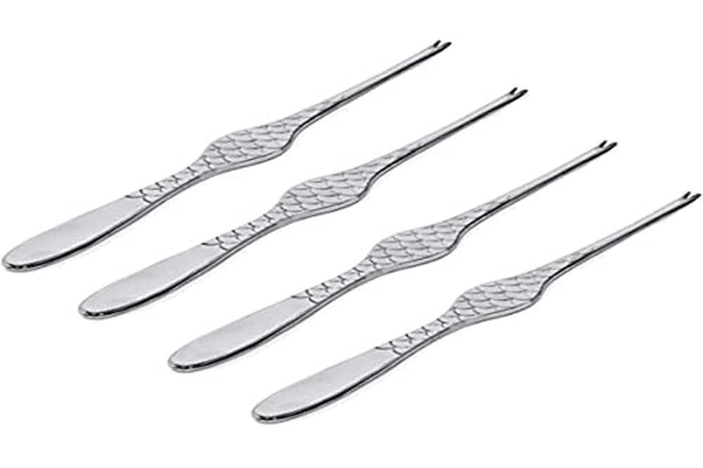 Alessi Hummerstifte 4er Set COLOMBINA FISH, 3.00 x 22.50 x 10.00 cm