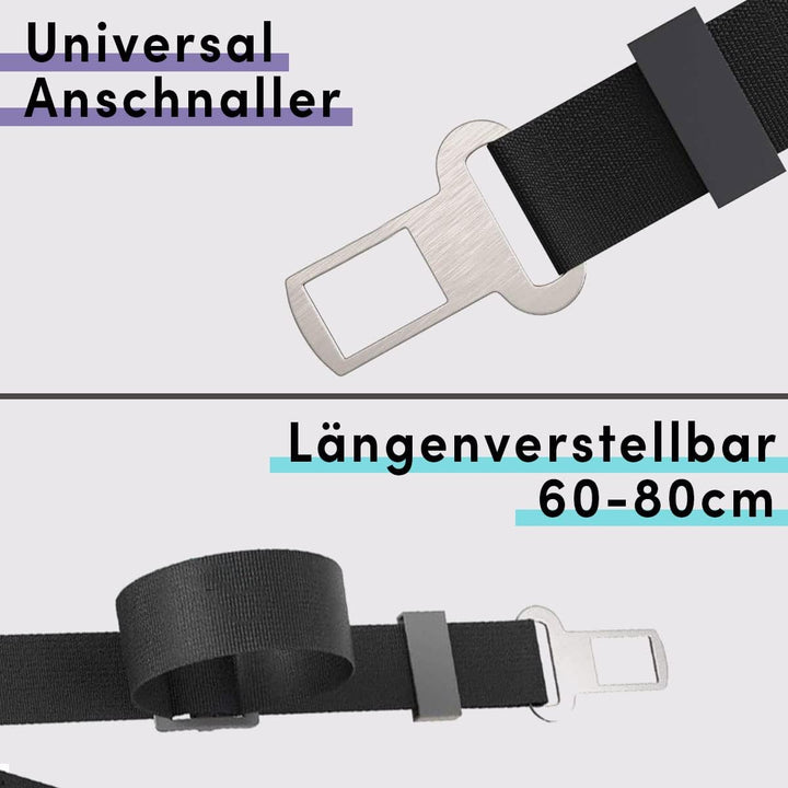 STUCH Universeller Bungee Sicherheitsgurt für Hunde & Katzen - Passend für alle Hunderassen & Autoty