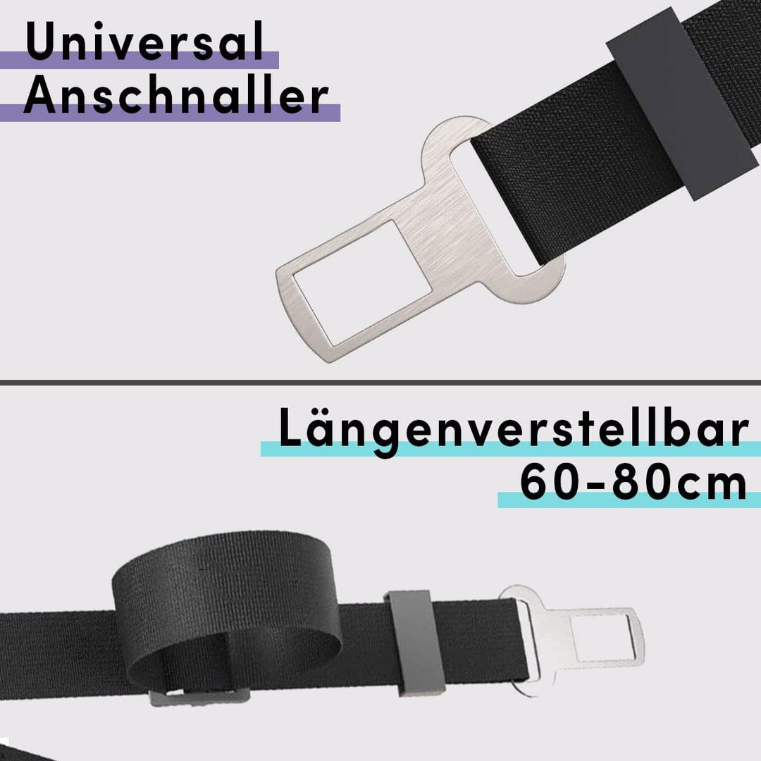 STUCH Universeller Bungee Sicherheitsgurt für Hunde & Katzen - Passend für alle Hunderassen & Autoty