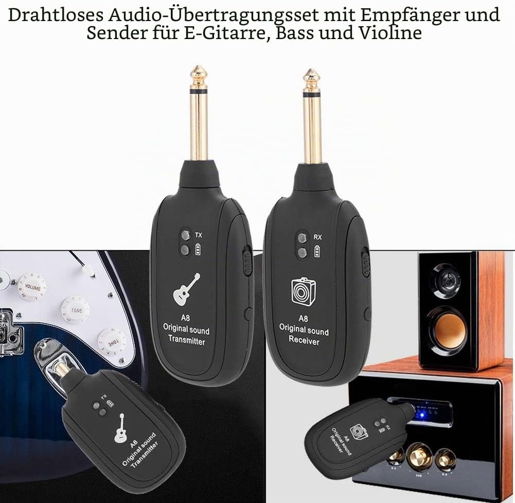 Ss Gitarren-Sender-Empfänger, Drahtloser Gitarren-Sender-Empfänger, Drahtloses Gitarrensystem, Draht