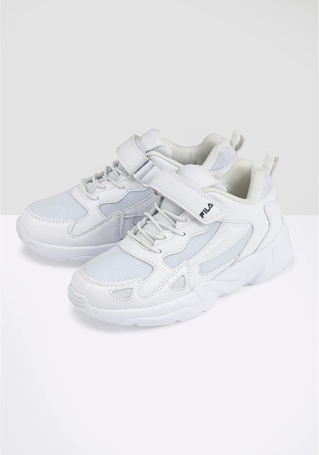 FILA Unisex Kinder Ventosa Velcro Kids Sneaker, 28 EU Weiß