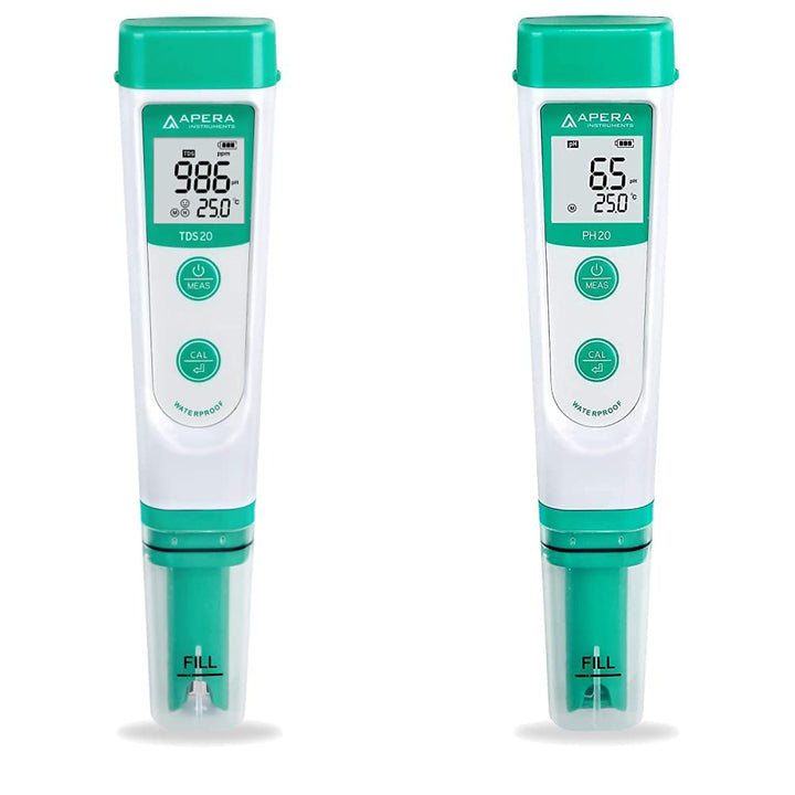 Apera Instruments TDS20 TDS-Meter & PH20 pH-Meter, Messgerät im Taschenformat (±0,1 pH-Genauigkeit,