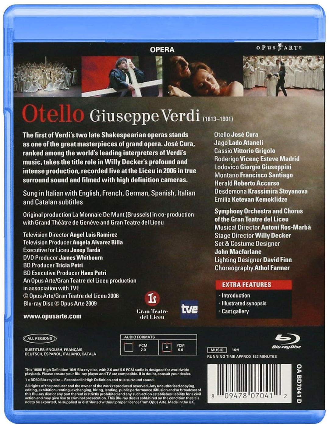 Verdi: Shakespeare-Opern (MacBeth, Otello, Falstaff), Blu-ray