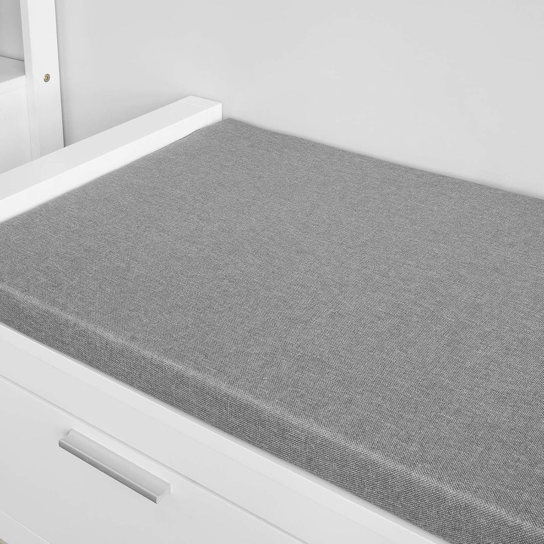 SoBuy Wandgarderobe-Set Flurset Flurmöbel Schuhbank mit Sitzfläche Flurgarderobe FSR74-W+FRG282-W