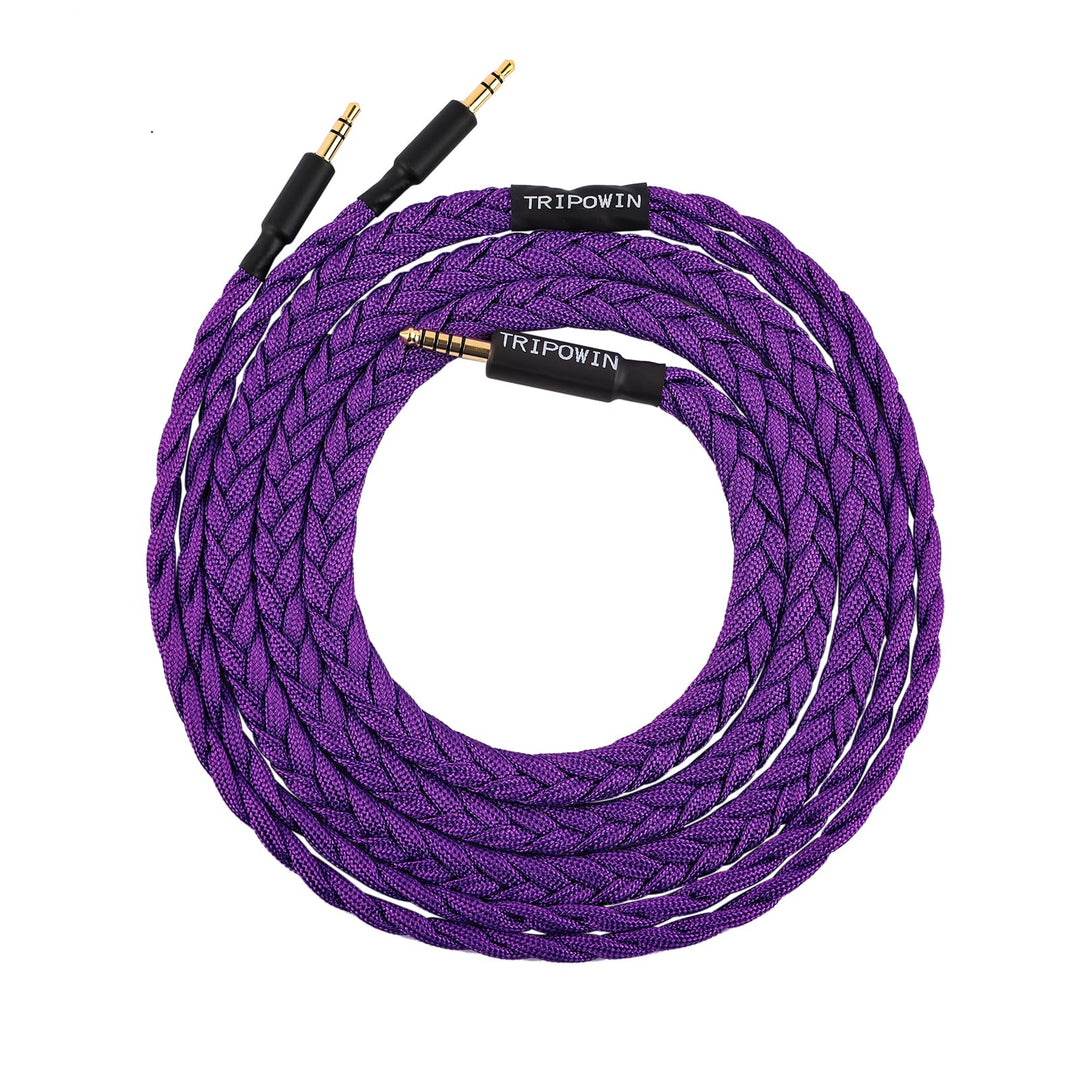 LINSOUL Tripowin GranVia Upgraded OFC hohe Reinheit Kopfhörer Audio Ersatzkabel, Dual 3.5mm Stecker