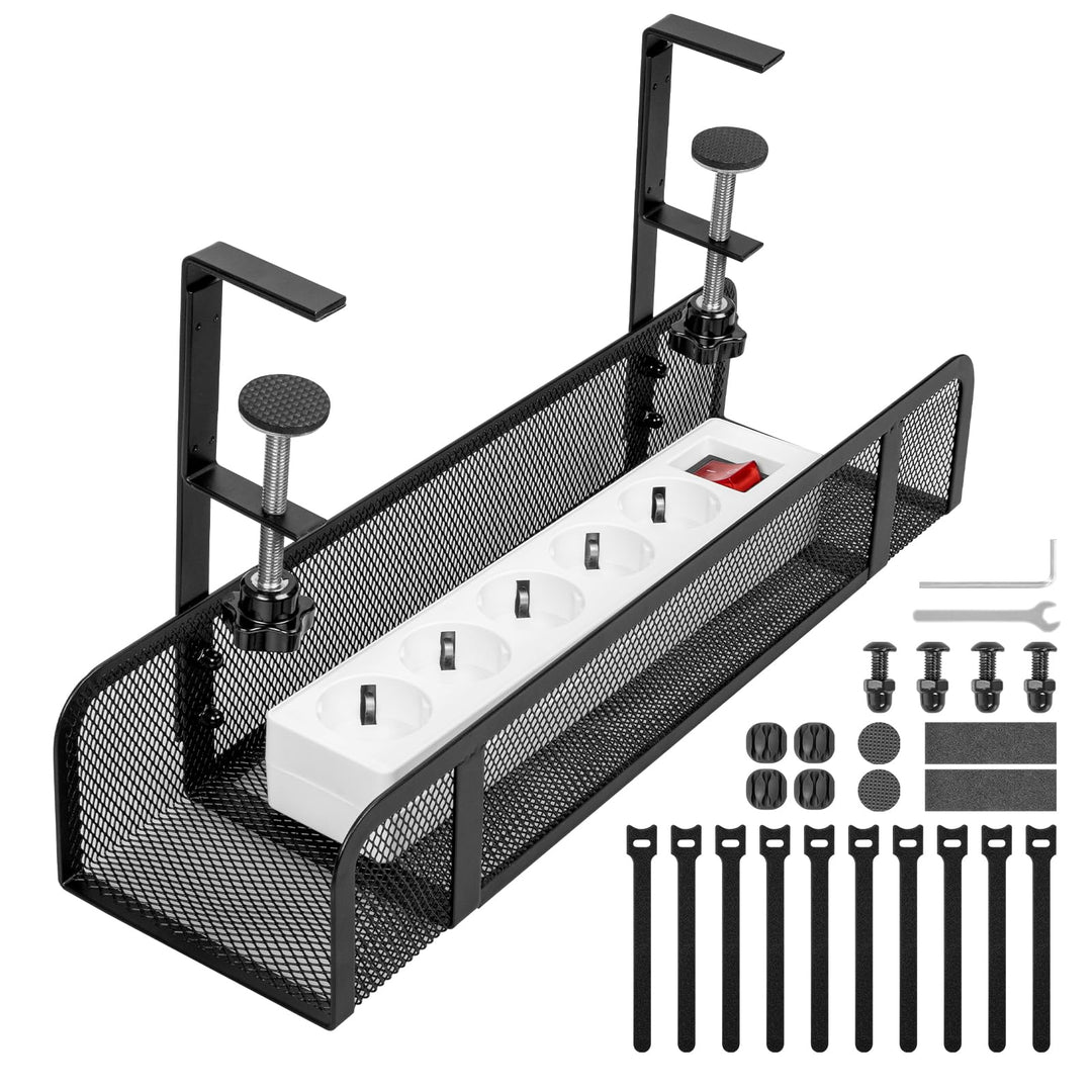 Kabelkanal Schreibtisch Ohne Bohren Schwarz, Kabelmanagement Schreibtisch Kabelhalter Kabel Organize