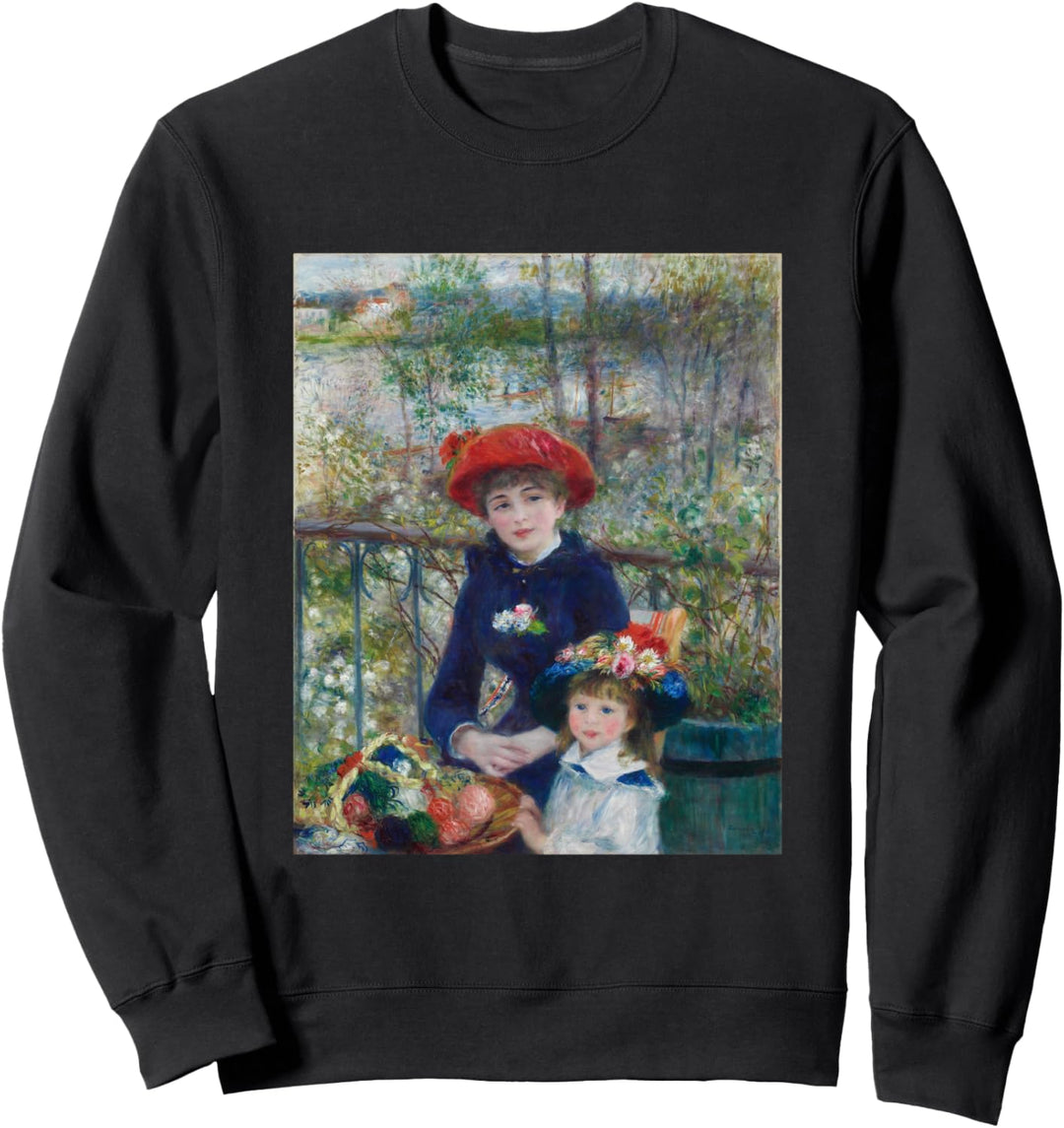 Renoir Zwei Schwestern (Auf der Terrasse) Sweatshirt
