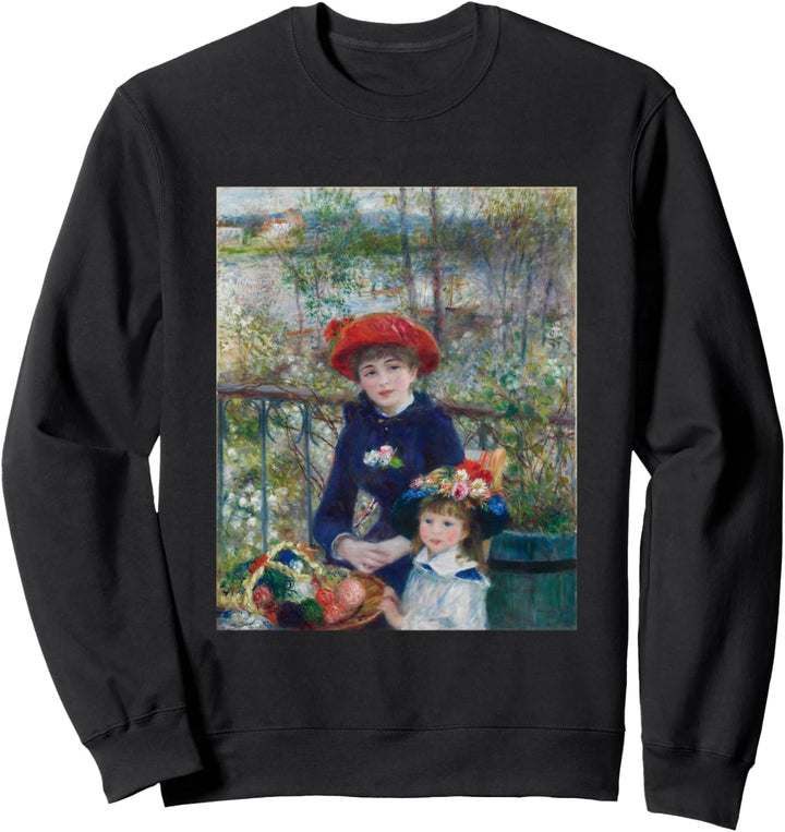 Renoir Zwei Schwestern (Auf der Terrasse) Sweatshirt