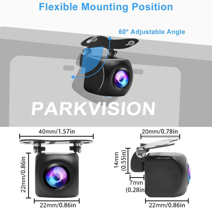 PARKVISION Rückfahrkamera mit 180° Super Weitwinkel Auto Kamera Rückfahrkamera DC 12-24V Breite Span