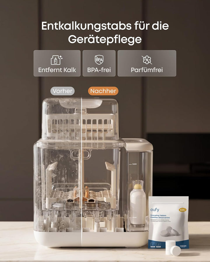 eufy 6-Monats-Wartungsset für Babyflaschen-Spülmaschine S1 Pro, Pflegeset mit integriertem Wasserent