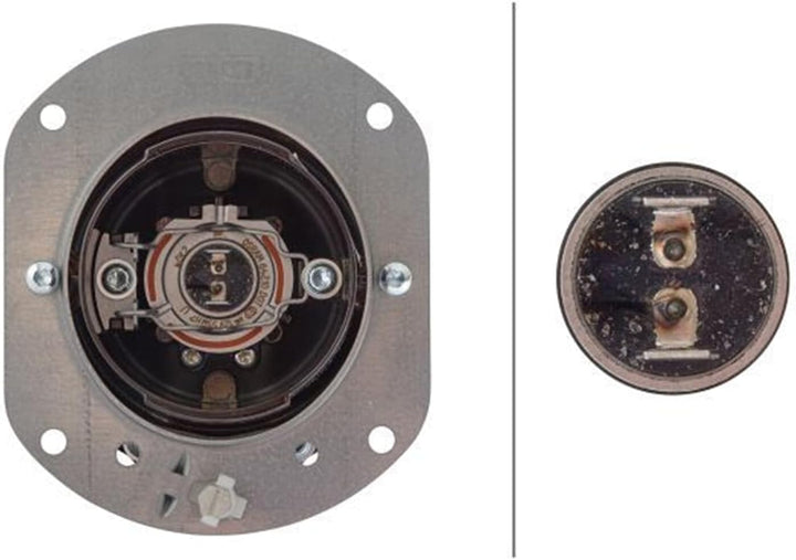 HELLA - Halogen/FF-Nebelscheinwerfer - 12V - rund - Einbau - glasklare Streuscheibe - Lichtscheibenf
