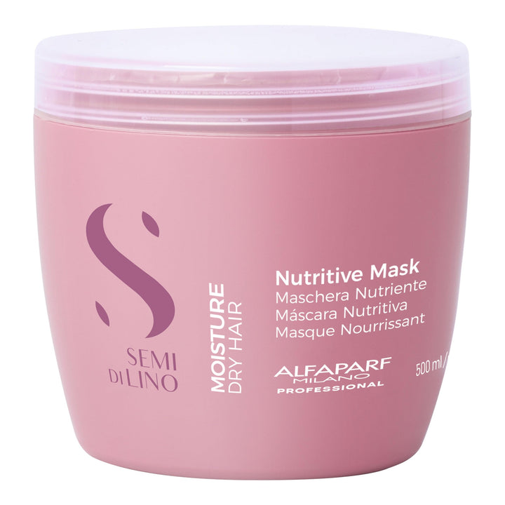 Alfaparf Milano Semi Di Lino Moisture Nutritive Mask, Bunt, 500 Milliliter , Ml (1Er Pack)