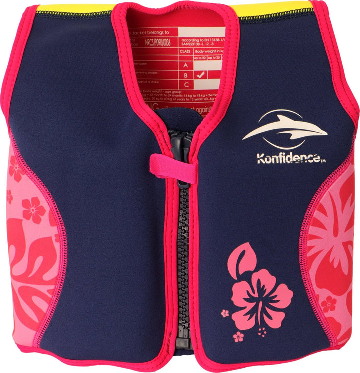 Konfidence Schwimmhilfe 2-3 J., Pink-Violett 18 - 36 Monate Mehrfarbig (Navy/Pink/Hibiscus), 18 - 36