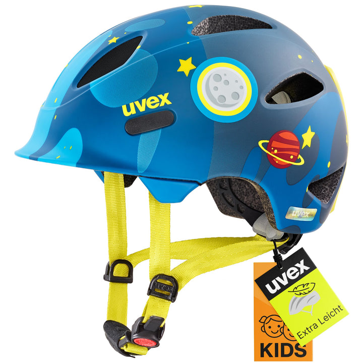 Uvex OYO Style Deep Space Kinder Fahrrad Helm blau/gelb 2024 50-54 cm, 50-54 cm