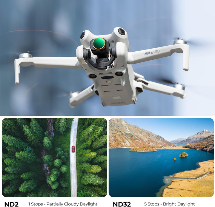 K&F Concept Mini 4 Pro Variable ND Filter ND2-ND32,1-5 Stufen Variable Filter kompatibel mit DJI Min