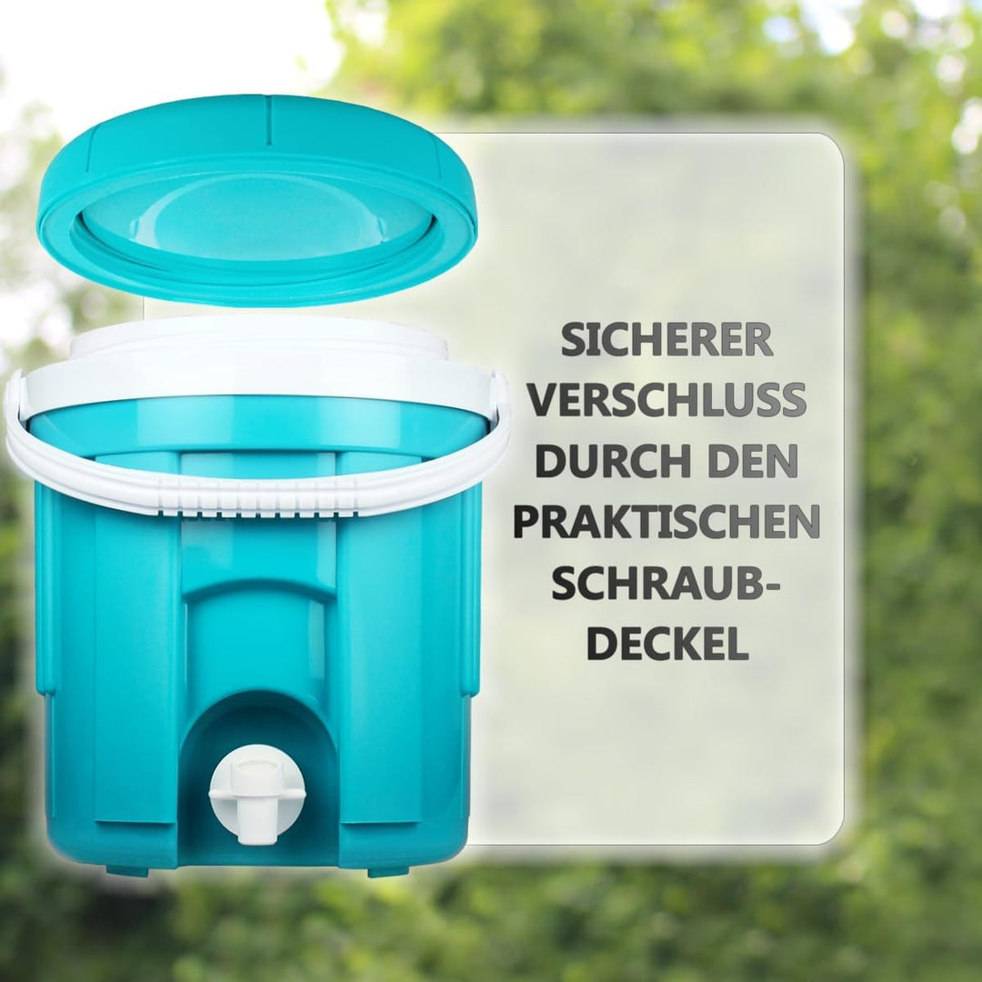Getränkespender Getränkebehälter Thermobehälter 4L isoliert mit Zapfhahn für Camping Sport Freizeit