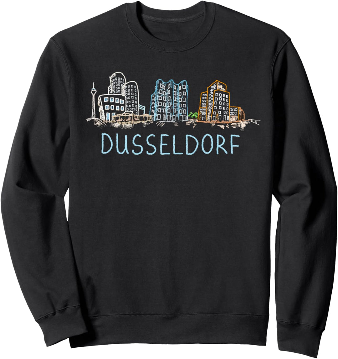 Düsseldorf Deutschland Kunstgeschenk Männer Frauen Sweatshirt