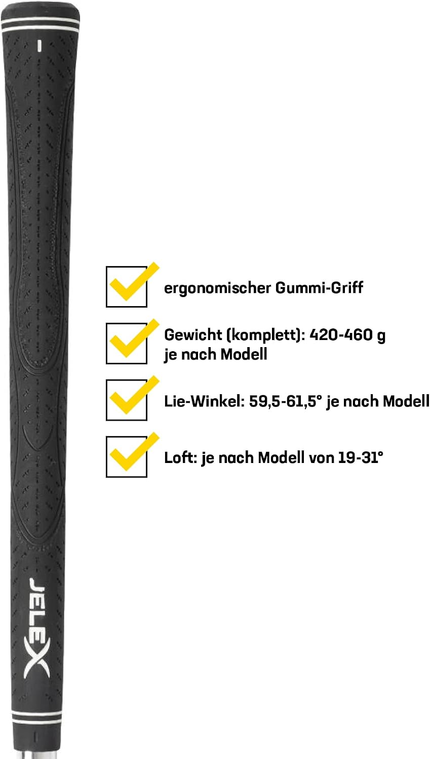 JELEX Golf Eisen Rechtshand Golfschläger aus rostfreiem Edelstahl Iron Golfsport. Für Anfänger und P