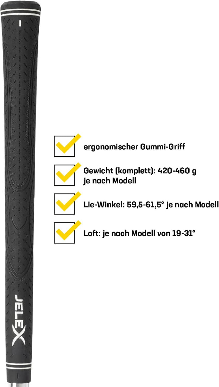 JELEX Golf Eisen Rechtshand Golfschläger aus rostfreiem Edelstahl Iron Golfsport. Für Anfänger und P