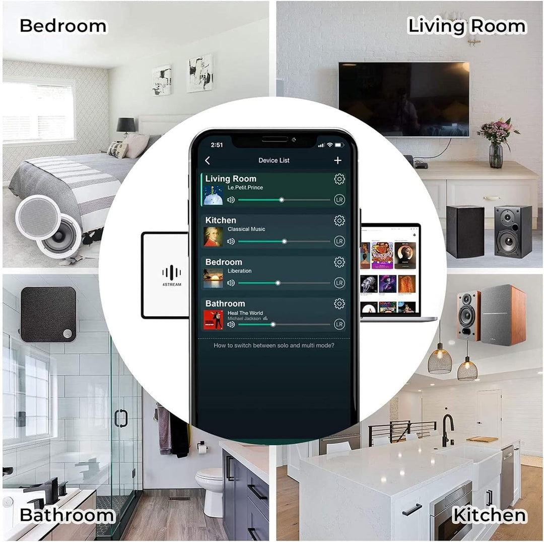 Arylic A30+ WiFi & Bluetooth 5.0 Mini-Stereo-Verstärkerplatine, Bluetooth-Verstärker und AirPlay-Ver