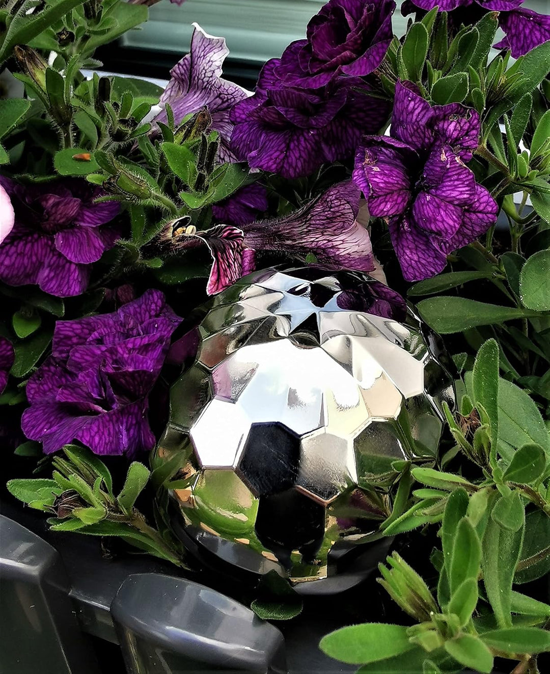Dekokugel Diamond aus Edelstahl 25 cm poliert Dekorationskugel Edelstahlkugel