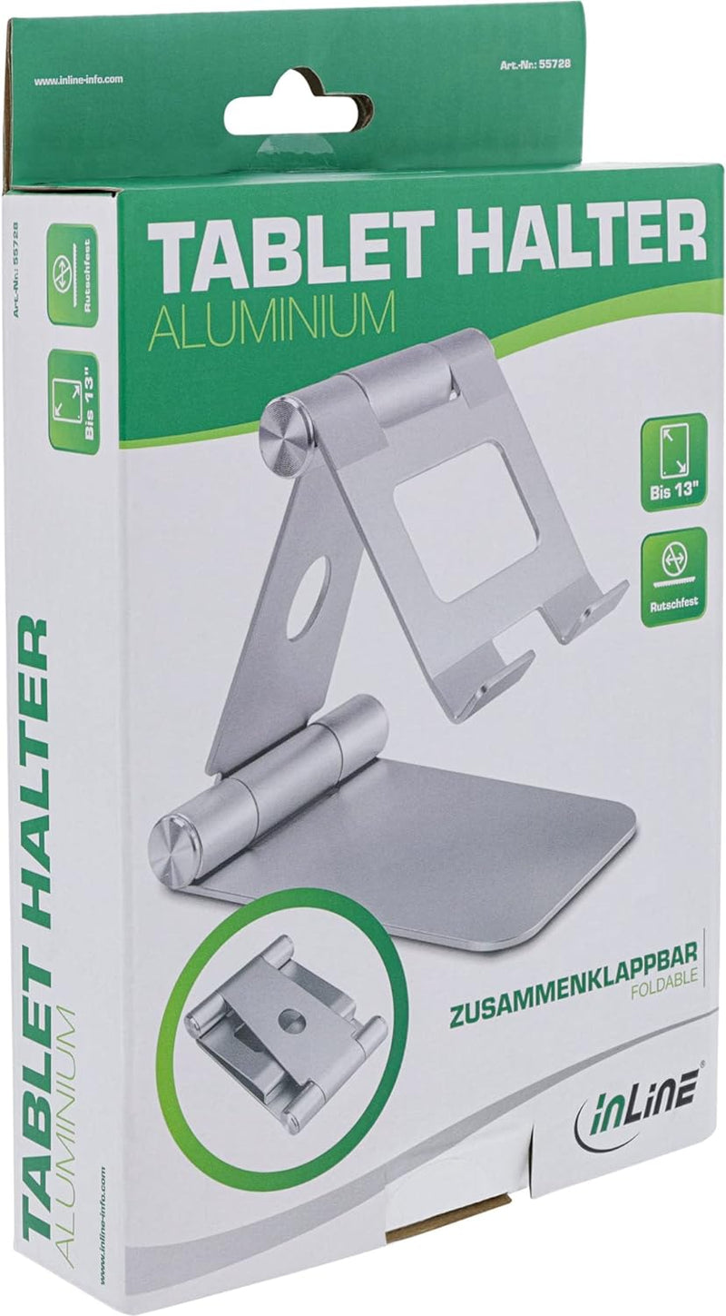 InLine® Aluminium Tablet Halter universell bis 13"