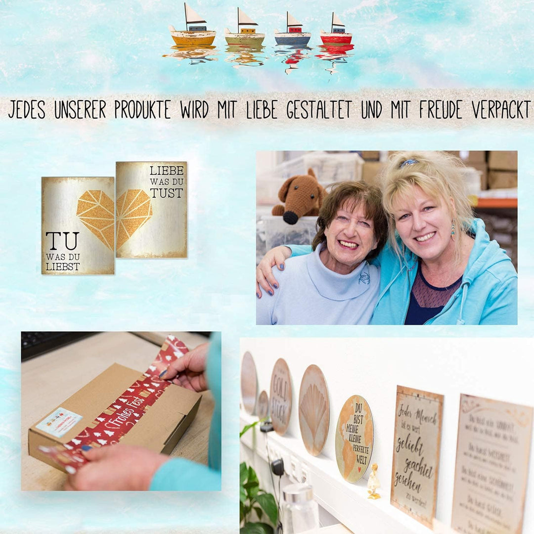 Logbuch-Verlag 50 kleine Schön dass du da bist Gastgeschenke Schachteln schwarz weiss Verpackung 15