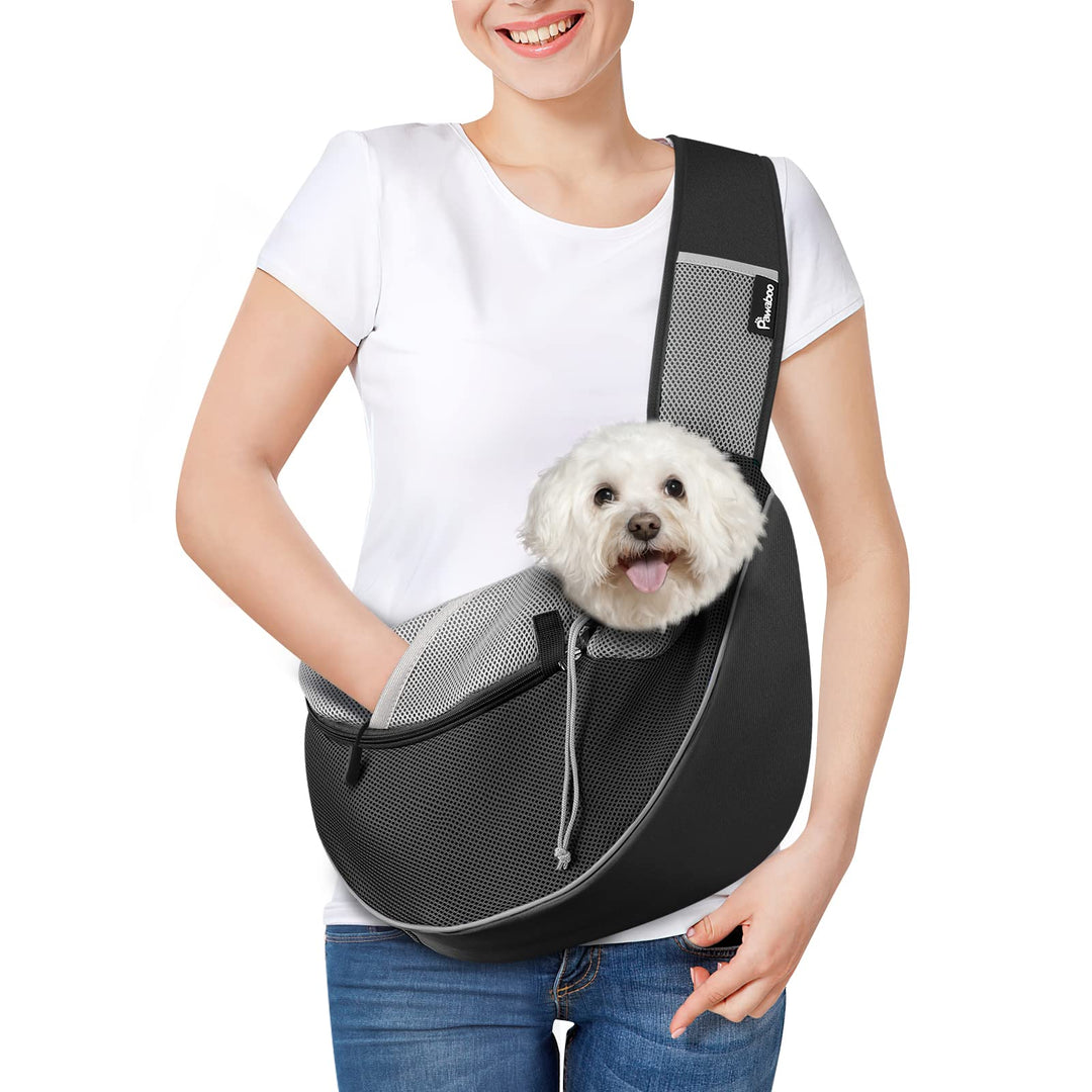 Pawaboo Haustier-Hundetragetasche, Freihändige, Atmungsaktive Mesh-Welpentragetasche, Hundetragetasc