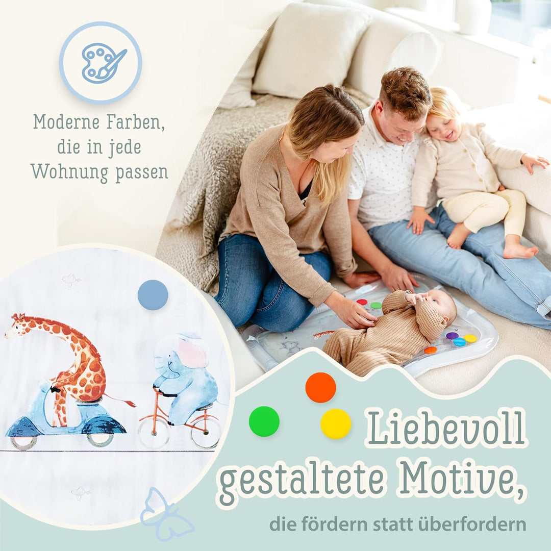 TummyTime Wassermatte XXL by Freudeskind, Baby Wasserspielmatte, 100% Phtalate- & BPA-frei ab 0, 3,