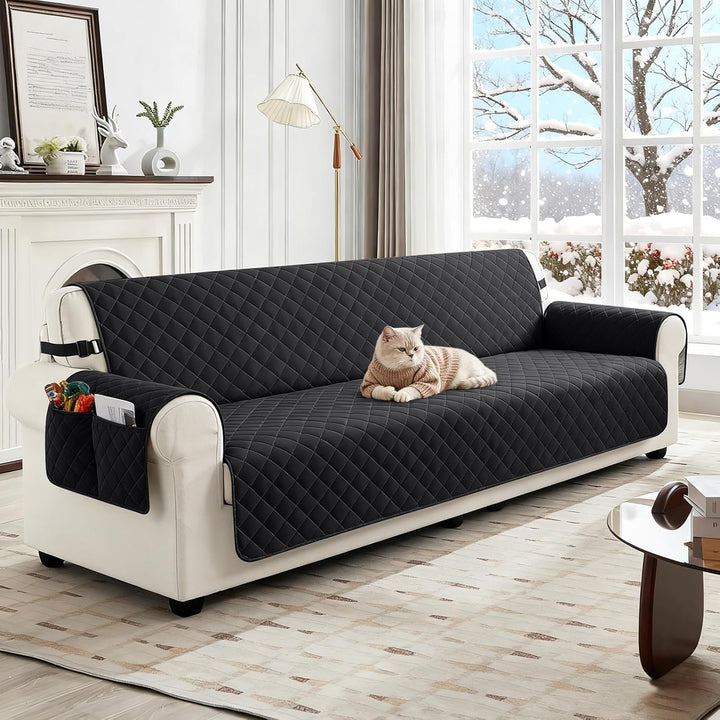 TAOCOCO Sofa Überzug, Sofabezug Wasserdicht Mit Gummiband，Wohnzimmer Anti-Rutsch Gepolsterter Sofasc