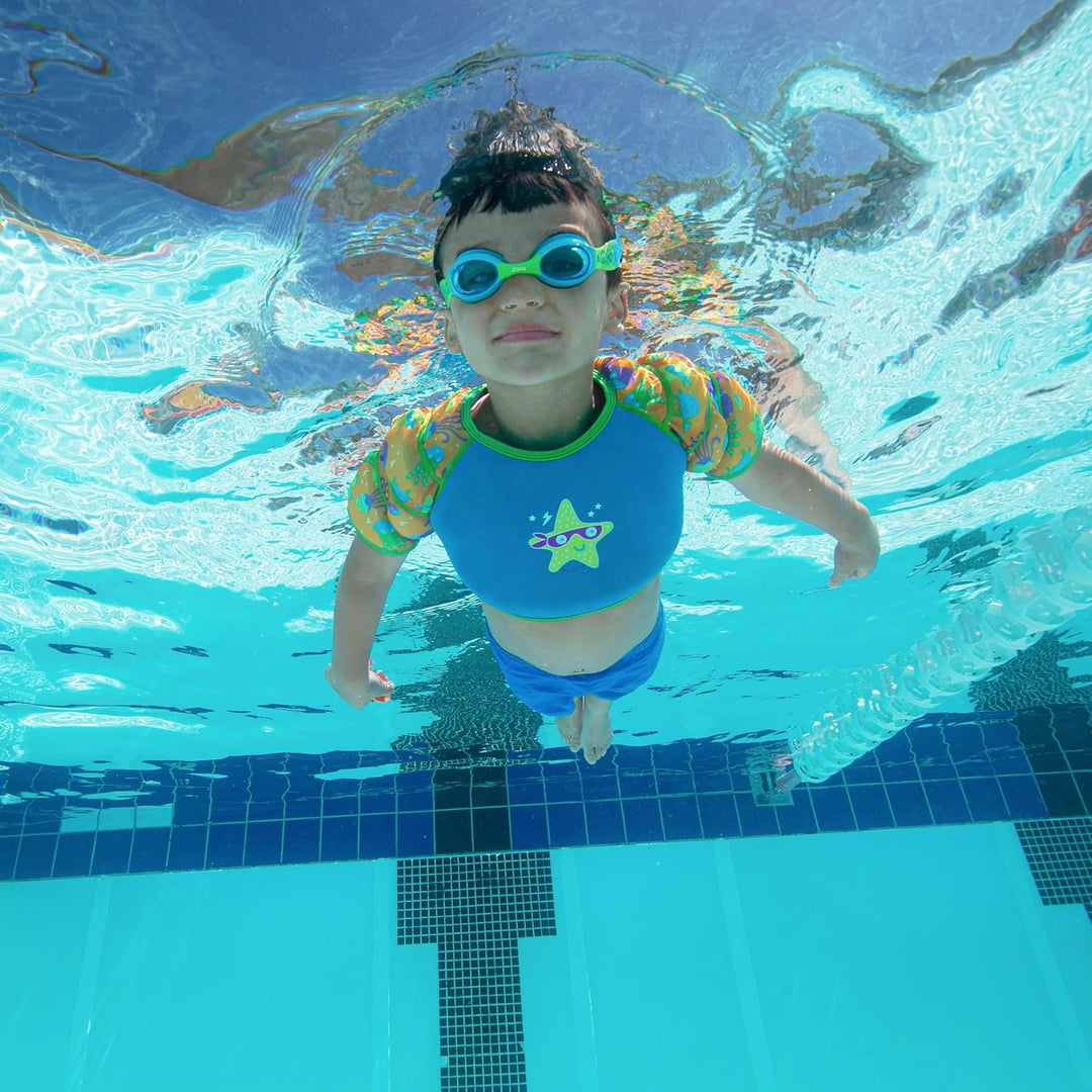 Zoggs Girls Water Wings Vest 1-2 Years / 11 - 15kg Blue, 1-2 Years / 11 - 15kg Blue