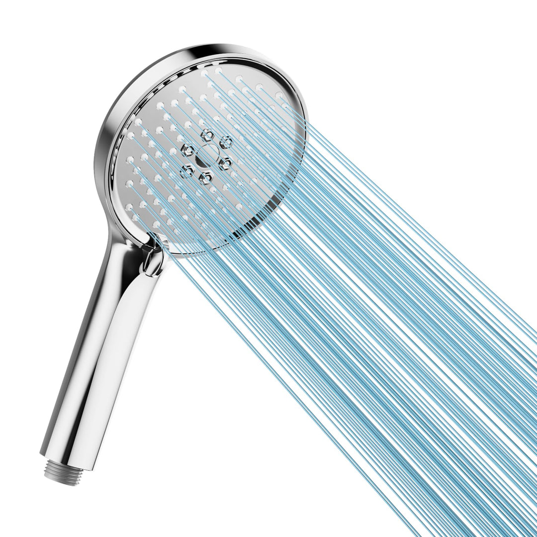 Cobbe Duschkopf Wassersparender, Hochdruck Handbrause mit 3 Strahlarten, Duschbrause Gross, Brauseko