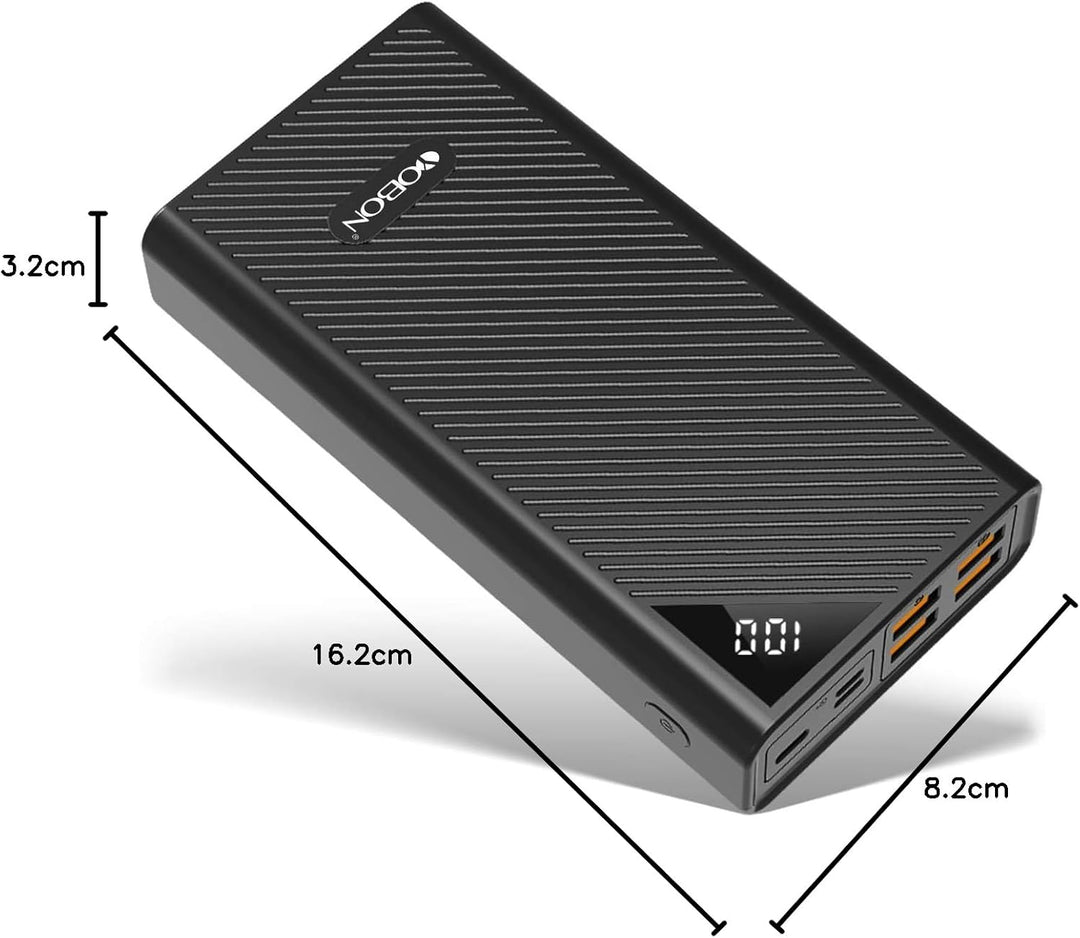 Powerbank tragbares Handy-Ladegerät 30000mAh hohe Kapazität externer Backup-Akku 4 USB-Anschlüsse, s