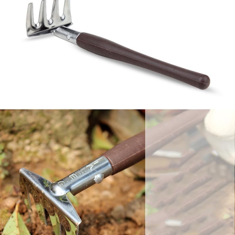 Hemoton 3-teilig Gartenwerkzeug Set Mini Harke für Blumentopf Handheld-Garten-Werkzeug-Set, Mini-Har