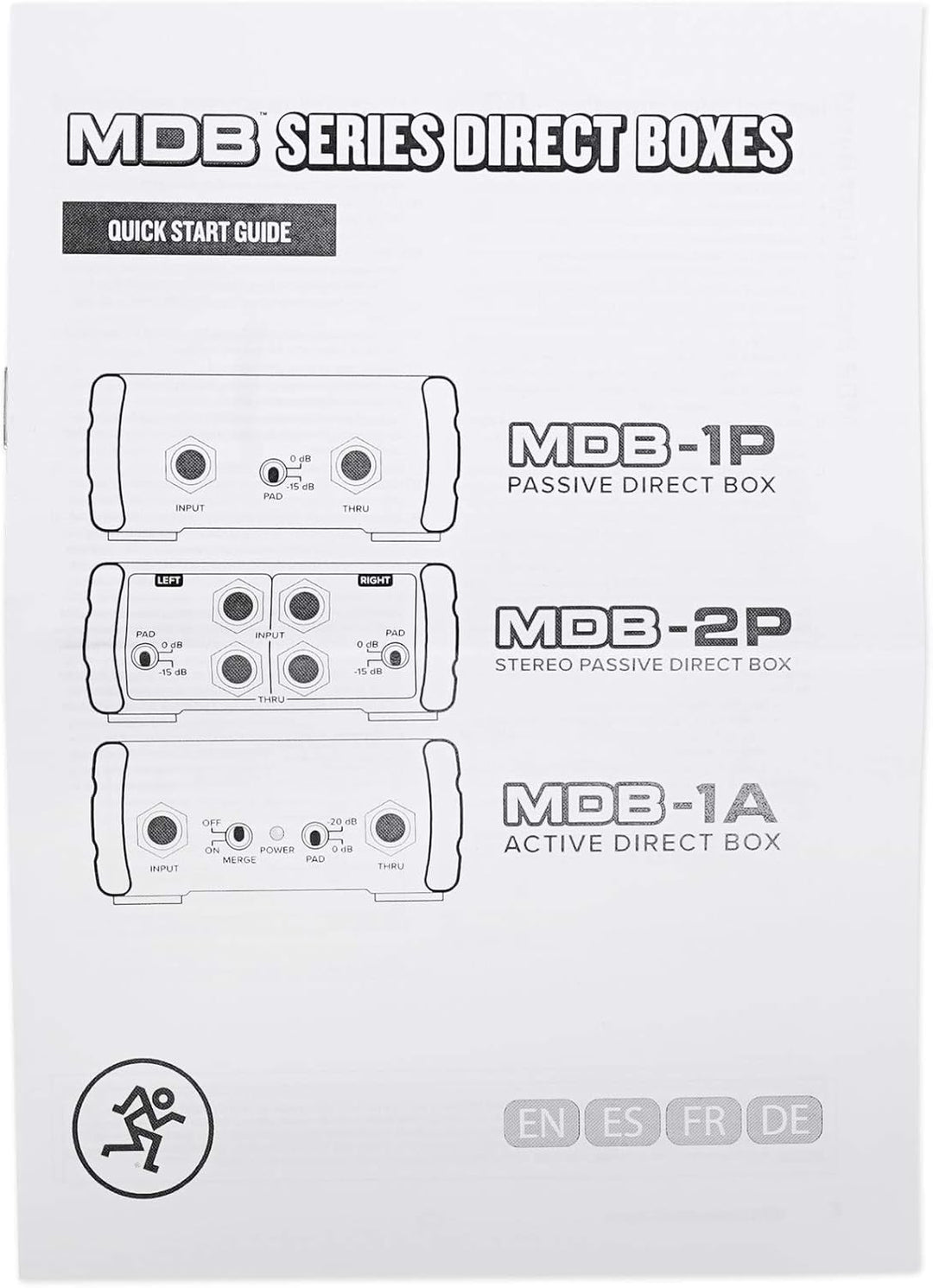 MACKIE MDB-1A Active Direct Box Aktiv, Aktiv