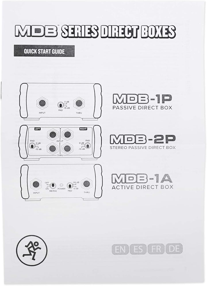 MACKIE MDB-1A Active Direct Box Aktiv, Aktiv