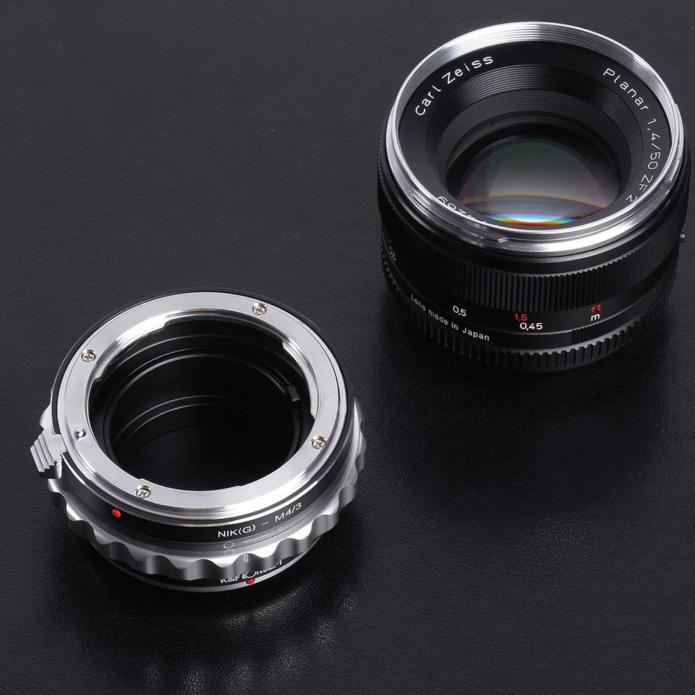 K&amp;F Concept Nikon AI(G)-M4/3 Objektiv Adapter mit Blendenring für Nikon G AF-S F Objektiv auf M4/3 M