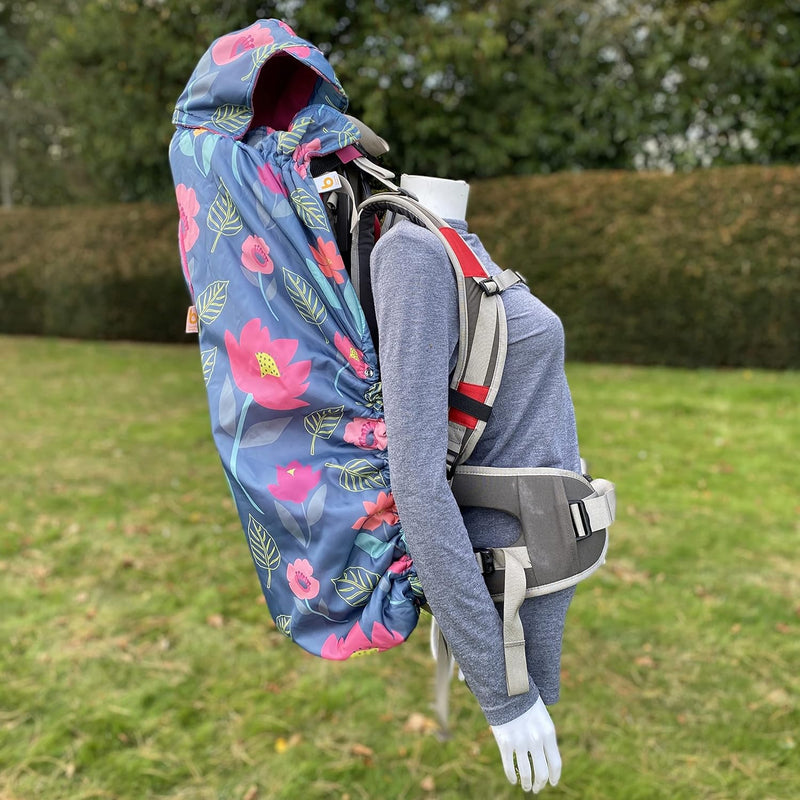 Babywearing: Wasserfester Wetterschutz für Tragetuch und Babytrage Blumenmuster, Blumenmuster