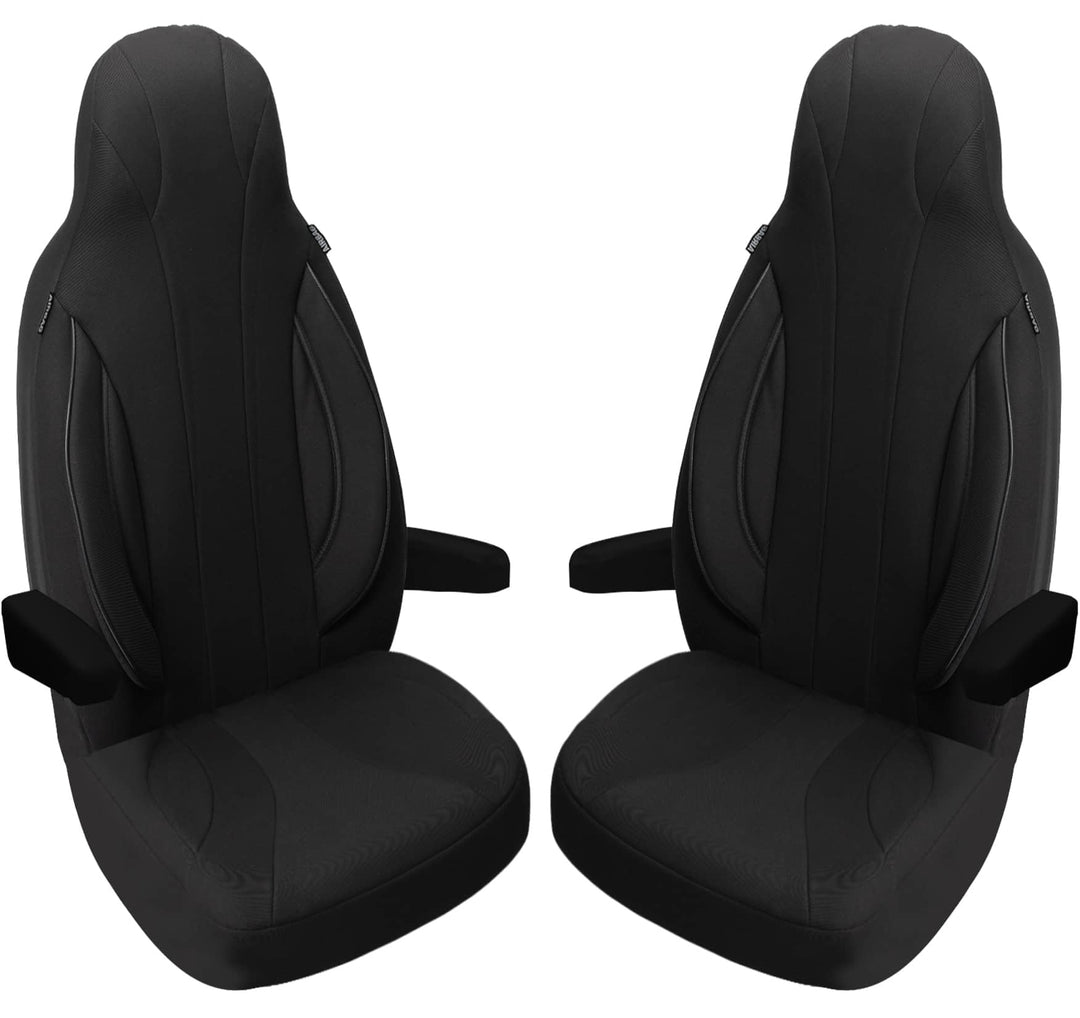 BREMER SITZBEZÜGE Wohnmobil Schonbezüge für FIAT Ducato 250 Cruiser Line 640 WPL403 WPL403 - Schwarz
