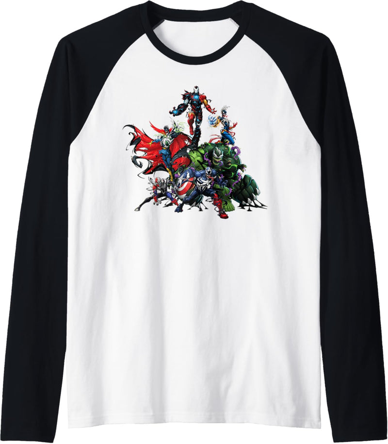 Marvel Avengers Venom Group Shot Raglan