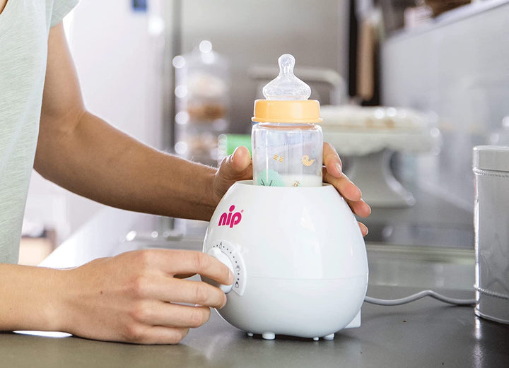 NIP Starter Set ab Geburt Glas Babyflaschen Flaschenwärmer Bürste