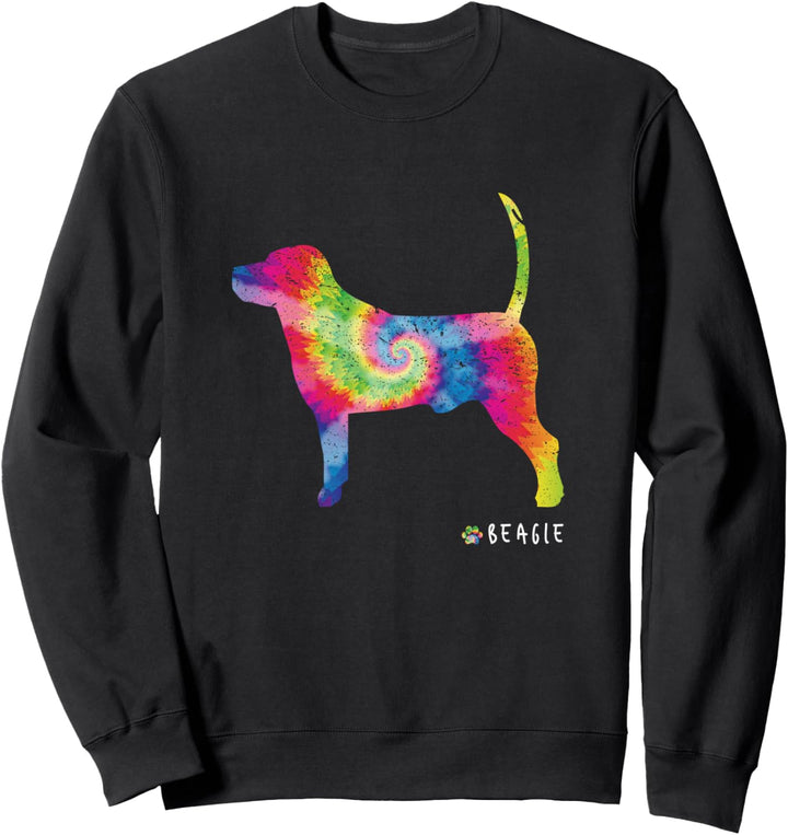 Beagle Lover Cute Puppy Hund Besitzer Hippy Tie Dye Sweatshirt