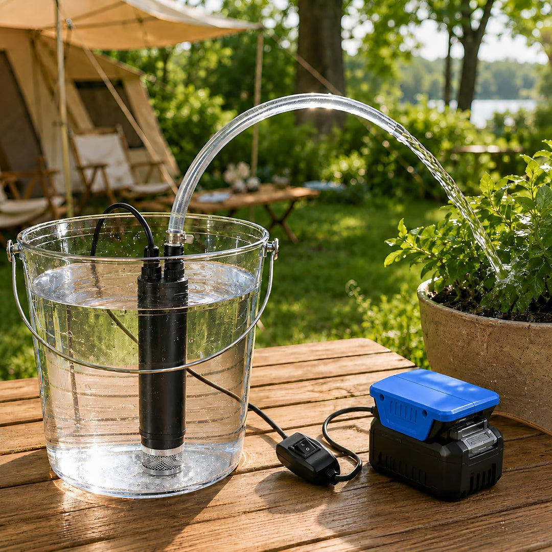 Akku Wasserpumpe für Bosch 18V System GBA Akku 30L/min Tragbare | Wasserpumpe & Sumpfpumpe Wasserpum
