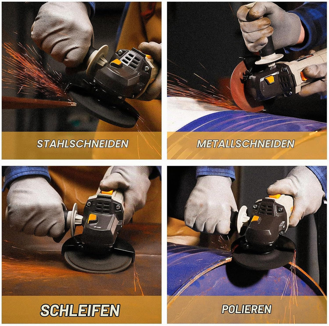 Winkelschleifer: DEKOPRO 115mm 750W Corded Electric Trennschleifer für Schneiden,Polieren und Schlei