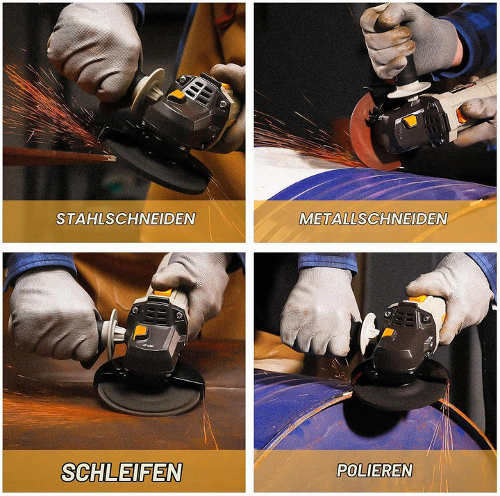 Winkelschleifer: DEKOPRO 115mm 750W Corded Electric Trennschleifer für Schneiden,Polieren und Schlei
