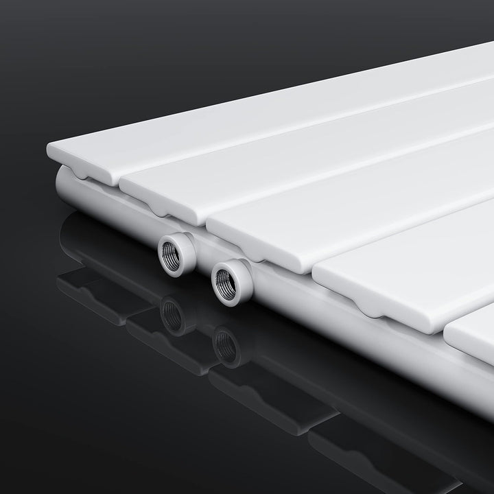 ELEGANT Paneelheizkörper Horizontal 630 x 616 mm Weiss Badezimmer/Wohnraum Einlagig Horizontal Heizk