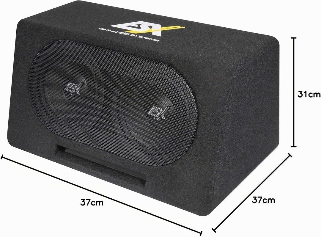 ESX DBX208Q | 2 x 20 cm (8') Dual-Bassreflex Subwoofer Gehäuse System