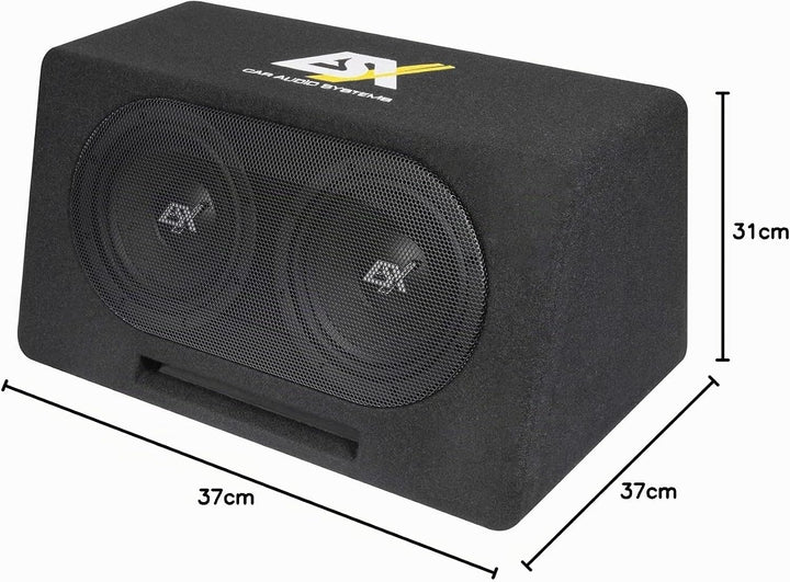 ESX DBX208Q | 2 x 20 cm (8') Dual-Bassreflex Subwoofer Gehäuse System
